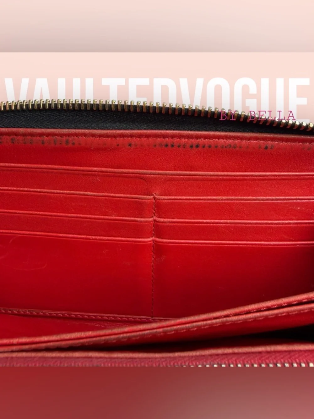 Prada Black Saffiano Leather Wallet with Gold Hardware